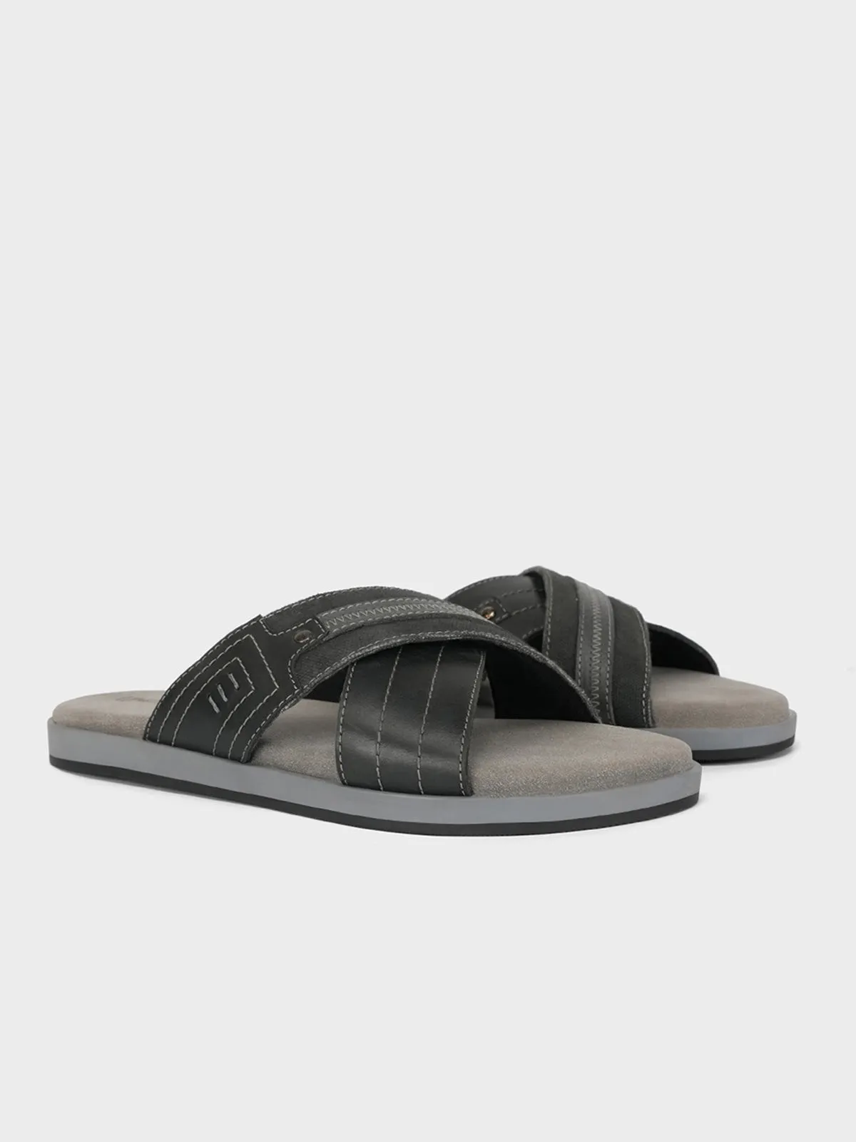 Mens "DUCASSE" Casual Open Toe Slippers
