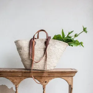 Natural Market Basket Tote