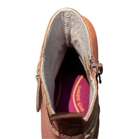 🌻NEW Munro Chestnut Boot in Cuero Leather GIRLS YOUTH Size 3 (Women's Size 5)