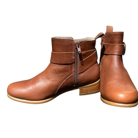 🌻NEW Munro Chestnut Boot in Cuero Leather GIRLS YOUTH Size 3 (Women's Size 5)