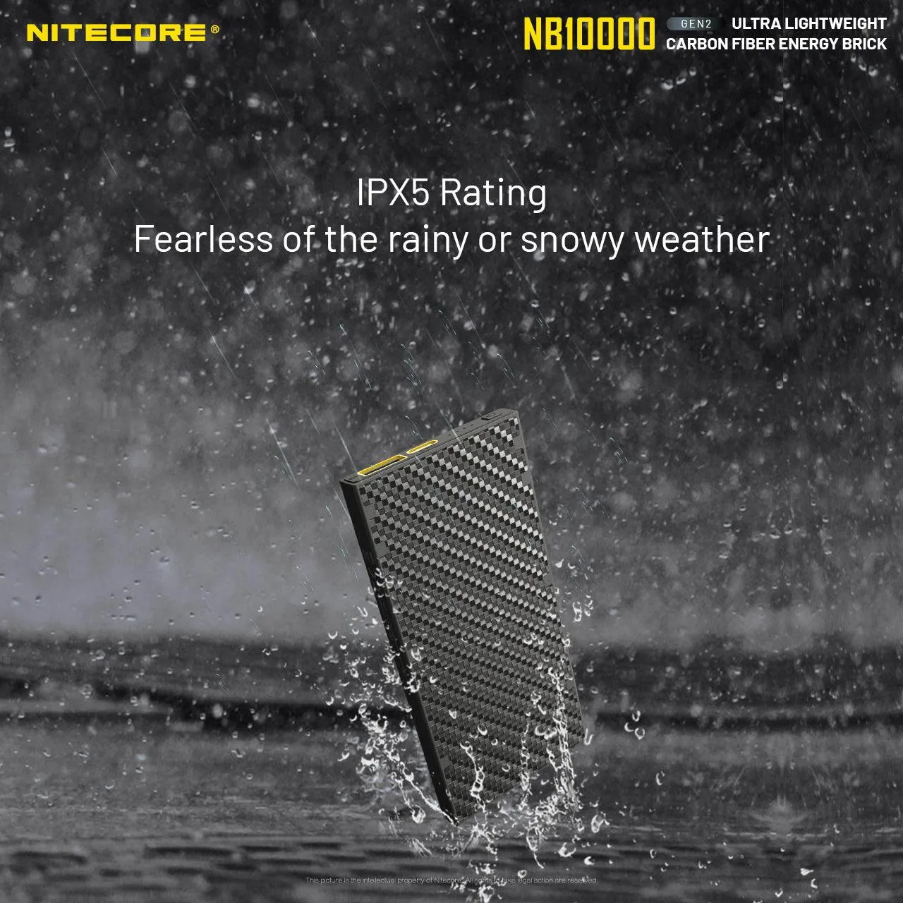 Nitecore Power Bank NB10000 Carbon Fiber Energy Brick GEN2