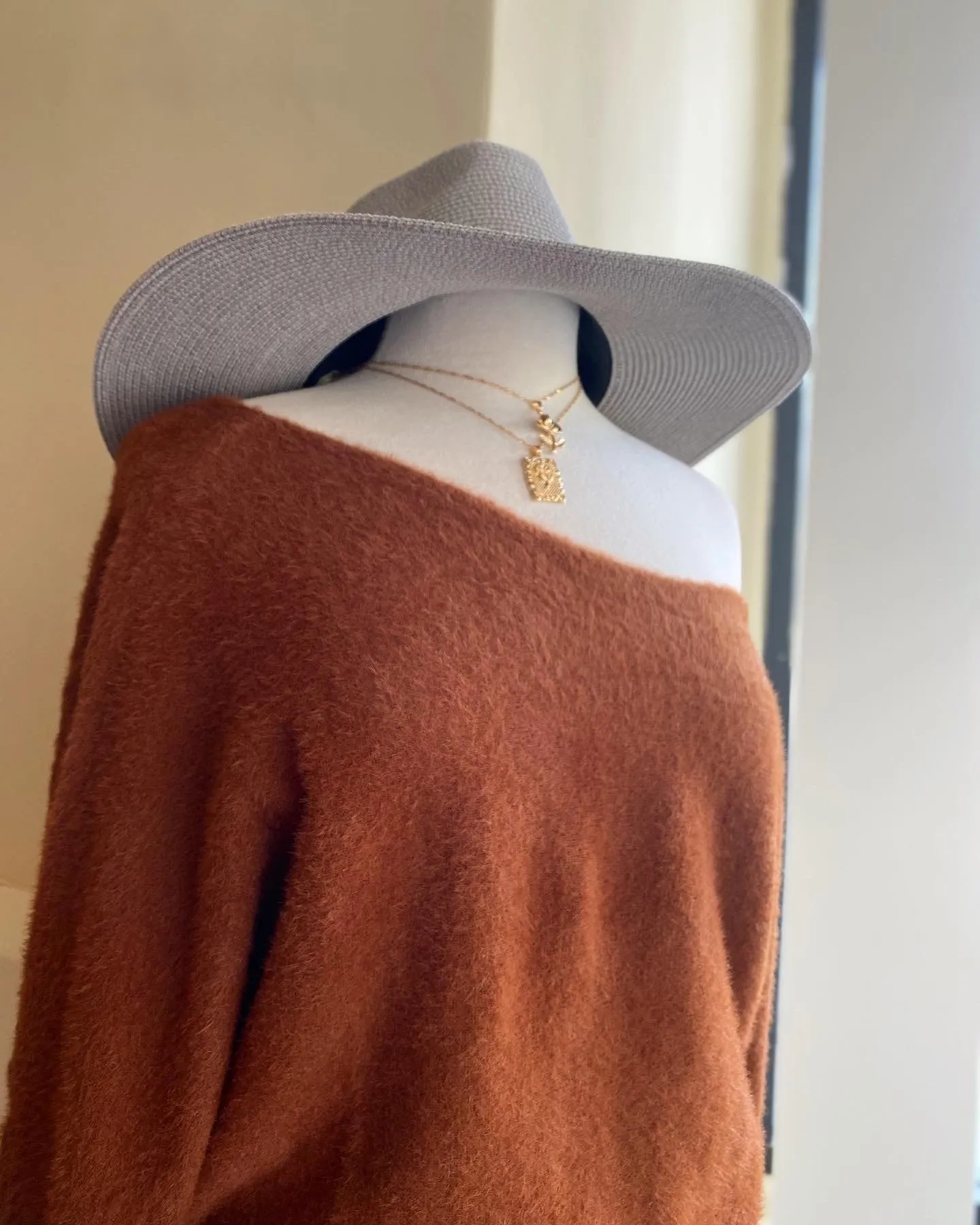 O/S Fuzzy Sweater Top