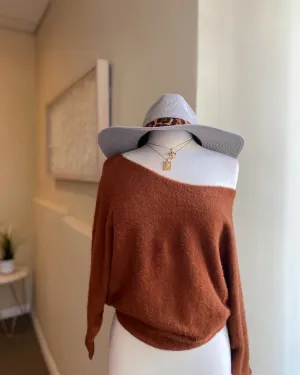 O/S Fuzzy Sweater Top