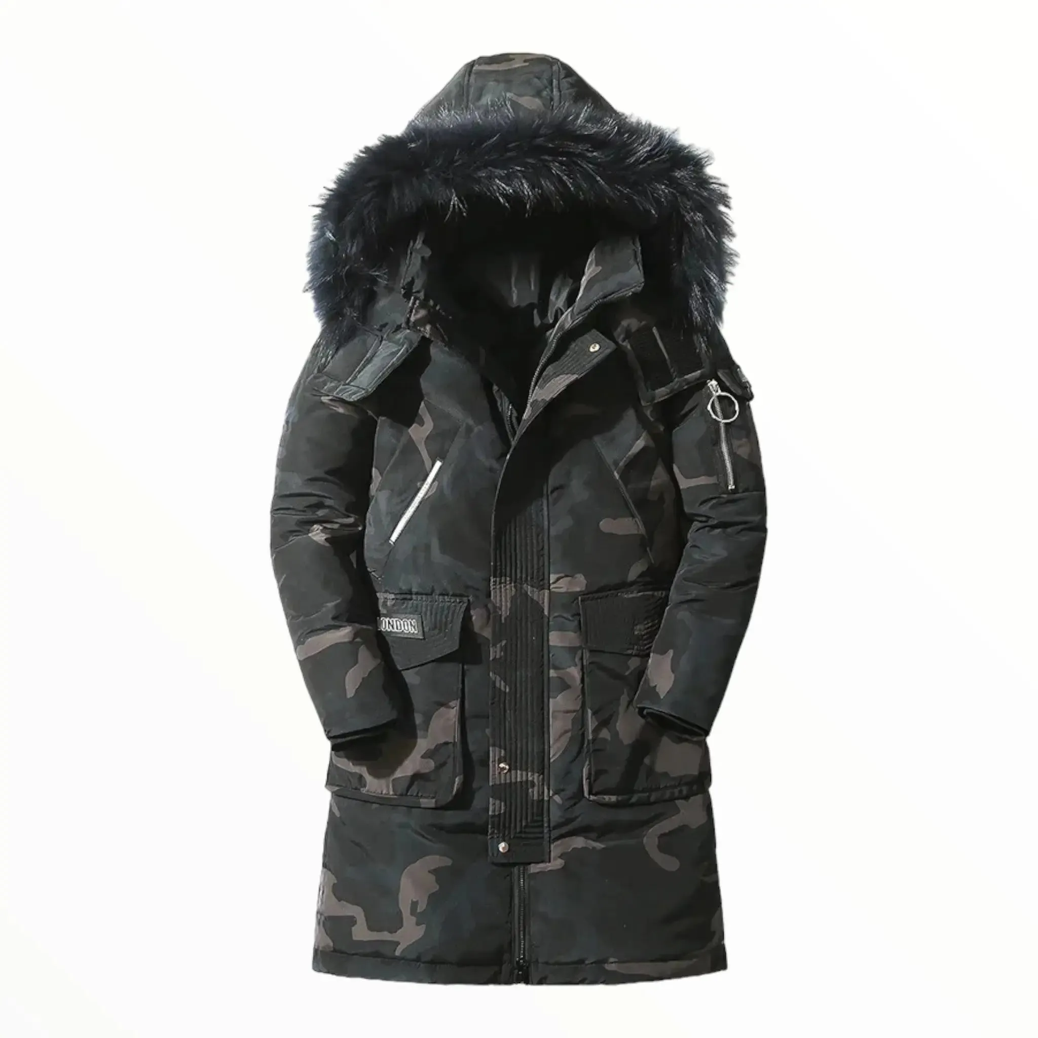 Parka elegant tactique grande taille