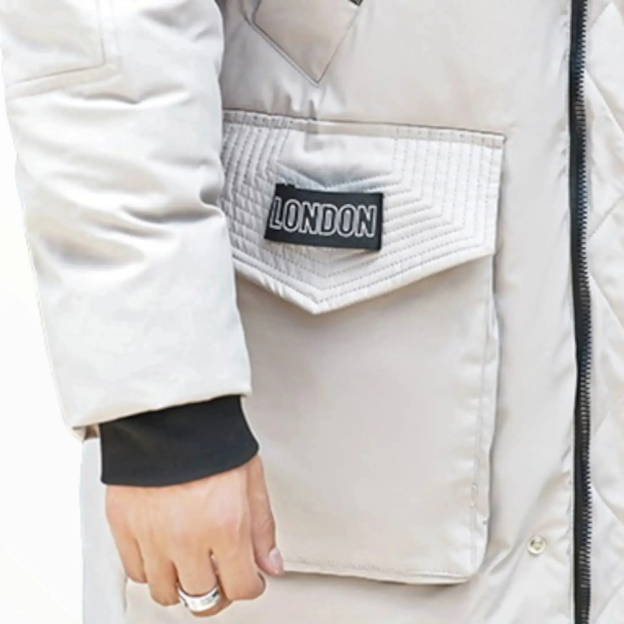 Parka elegant tactique grande taille