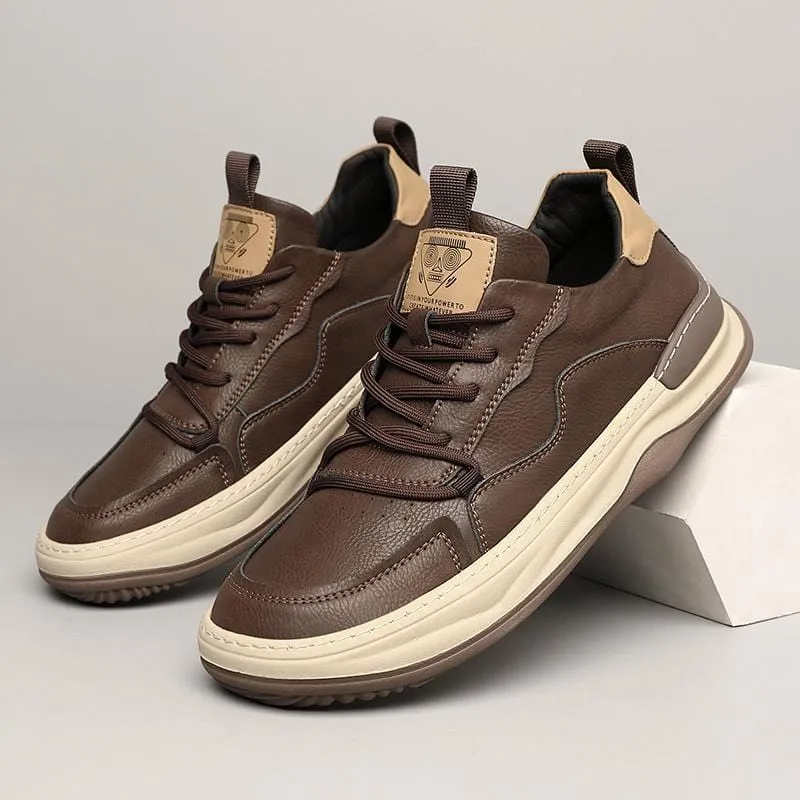 PELLE ITALIANA GENUINE LEATHER SNEAKERS