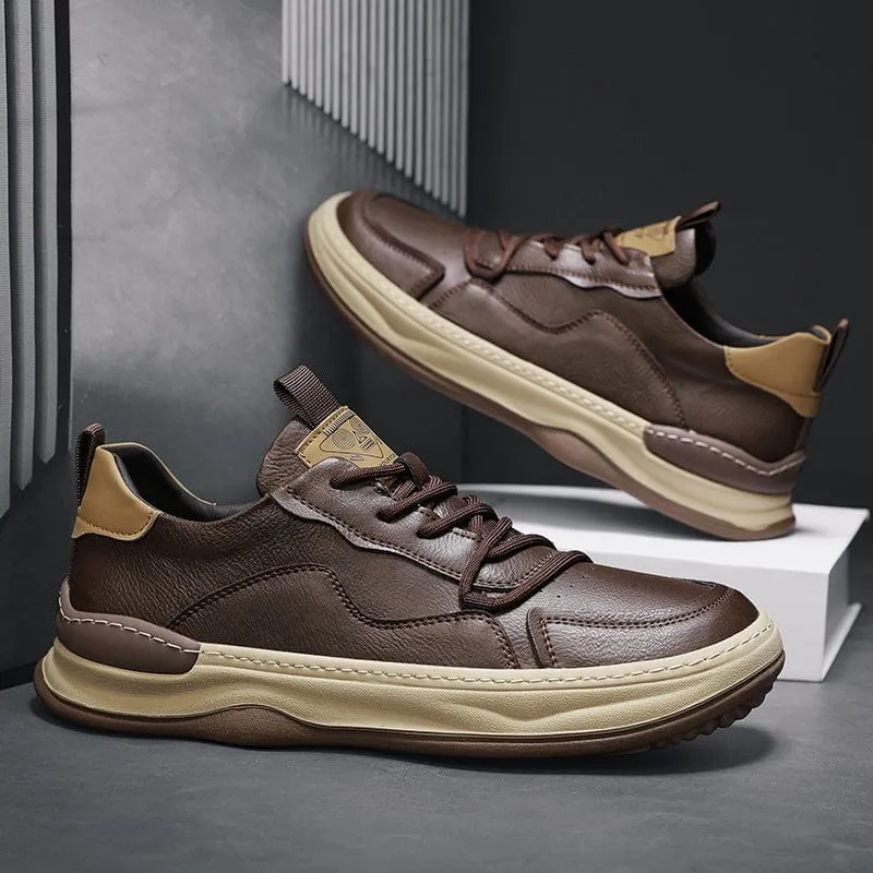 PELLE ITALIANA GENUINE LEATHER SNEAKERS