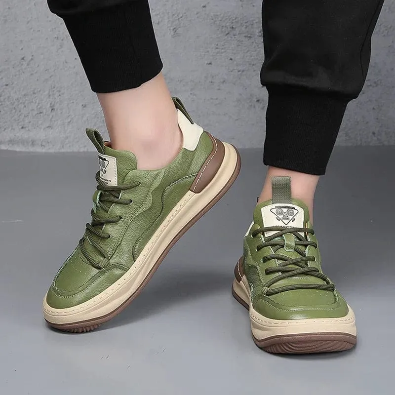 PELLE ITALIANA GENUINE LEATHER SNEAKERS