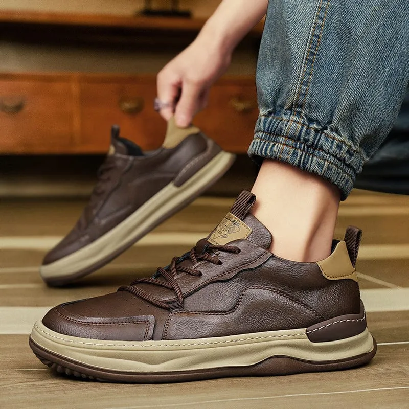 PELLE ITALIANA GENUINE LEATHER SNEAKERS