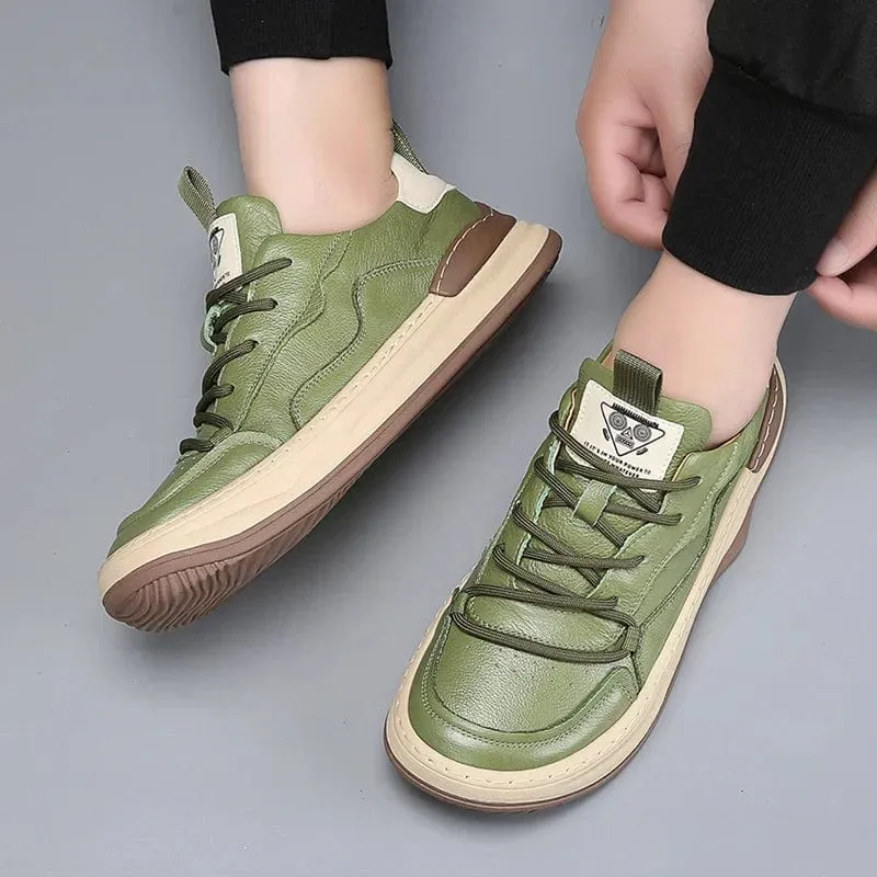 PELLE ITALIANA GENUINE LEATHER SNEAKERS