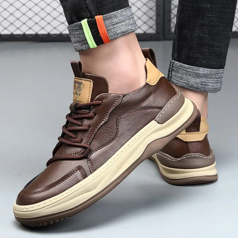 PELLE ITALIANA GENUINE LEATHER SNEAKERS