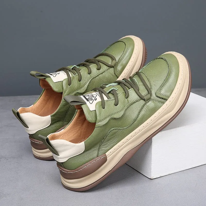 PELLE ITALIANA GENUINE LEATHER SNEAKERS