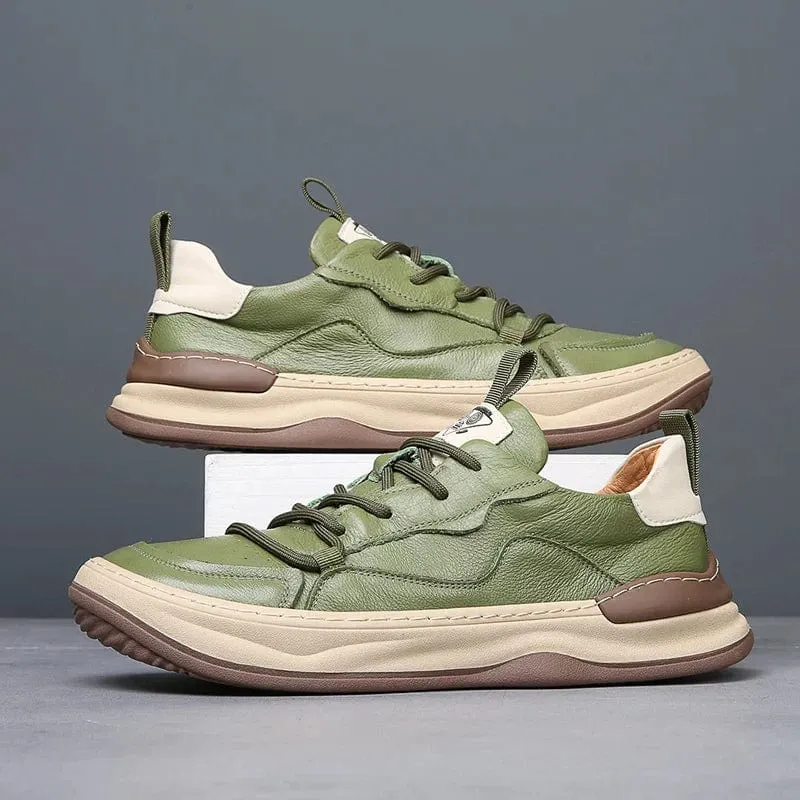 PELLE ITALIANA GENUINE LEATHER SNEAKERS