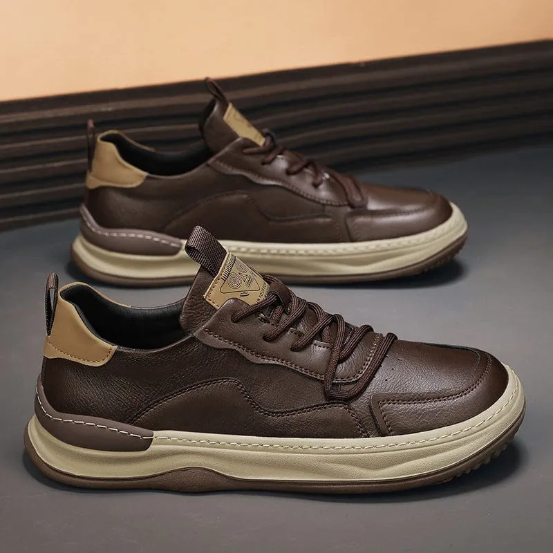 PELLE ITALIANA GENUINE LEATHER SNEAKERS