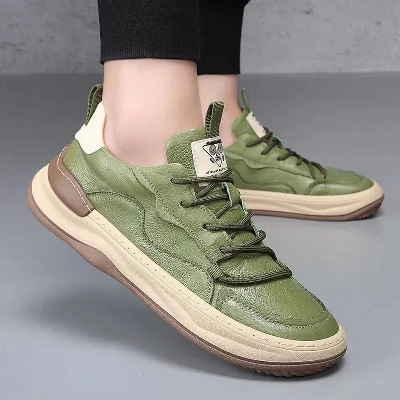 PELLE ITALIANA GENUINE LEATHER SNEAKERS