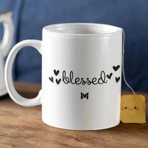 "Blessed" Mug - Elegant Handwriting