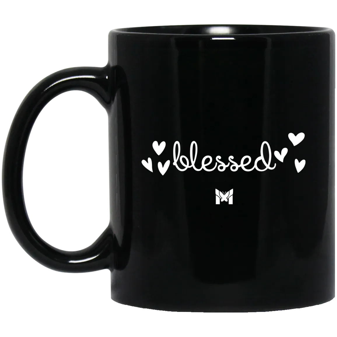 "Blessed" Mug - Elegant Handwriting