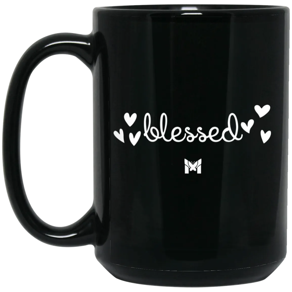 "Blessed" Mug - Elegant Handwriting
