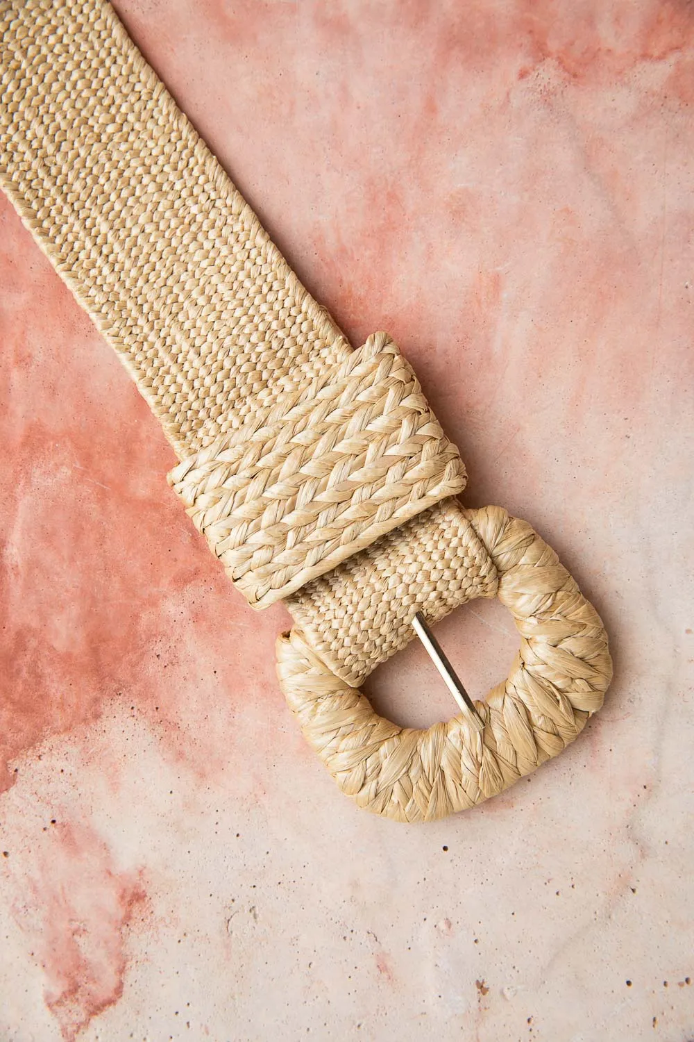 Raffia Stretch Belt