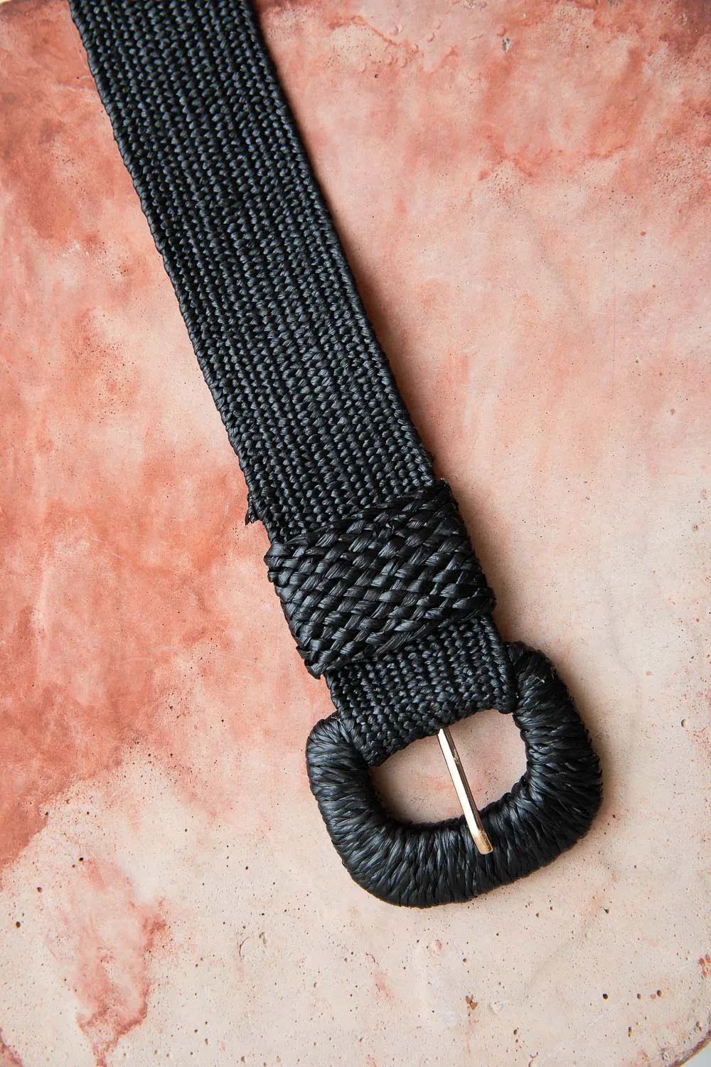 Raffia Stretch Belt