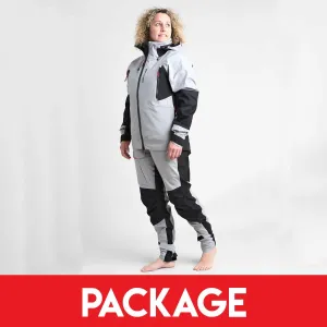 Rooster SB1 Unisex Sailing Jacket and Salopette Package - Ice