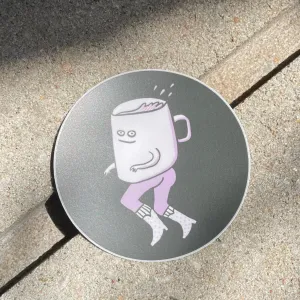 Running Coffee Sticker