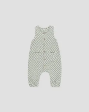 Rylee & Cru - Woven Jumpsuit - Sage Check