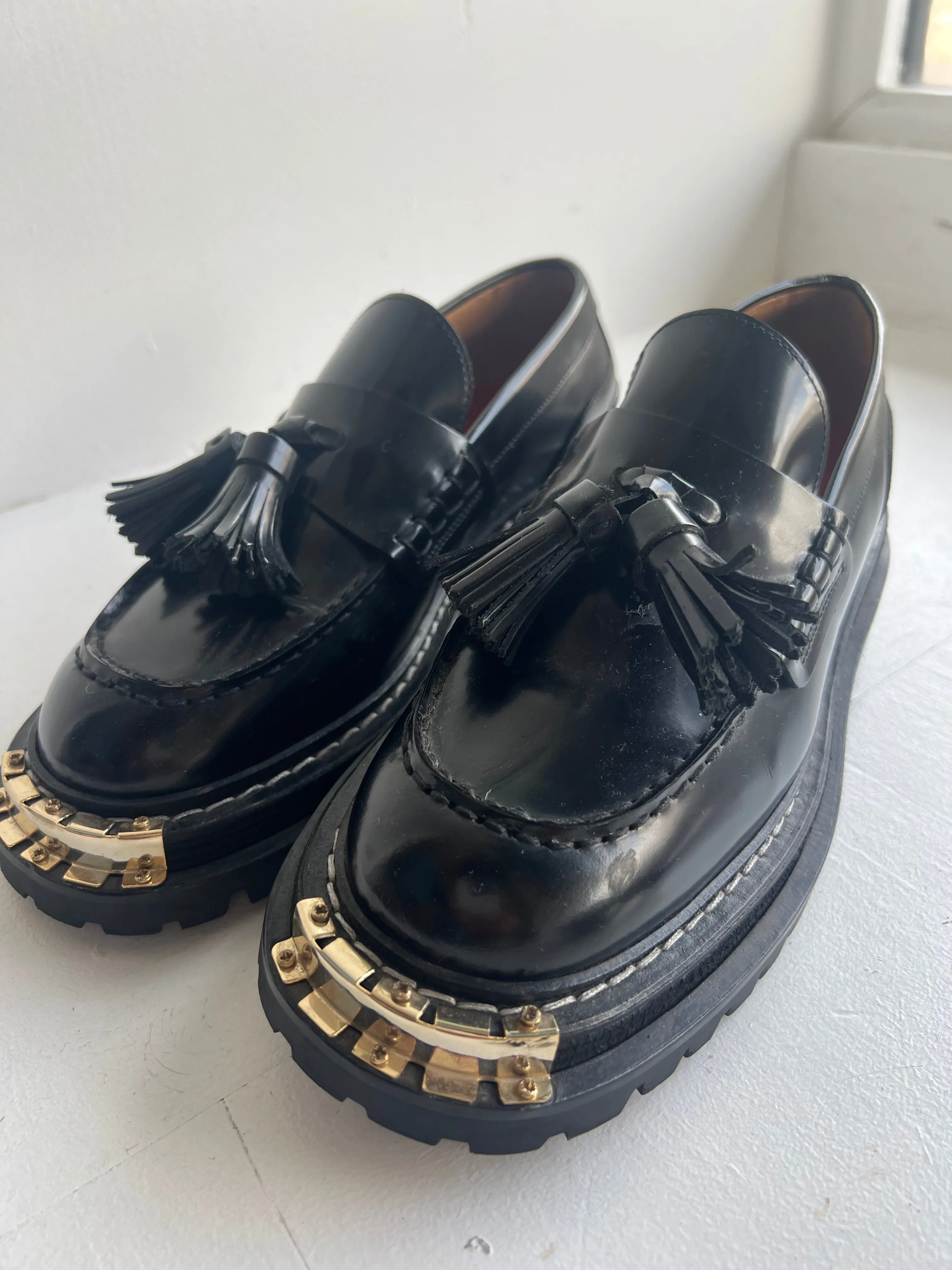 SANDRO Thick Soled Loafers 38