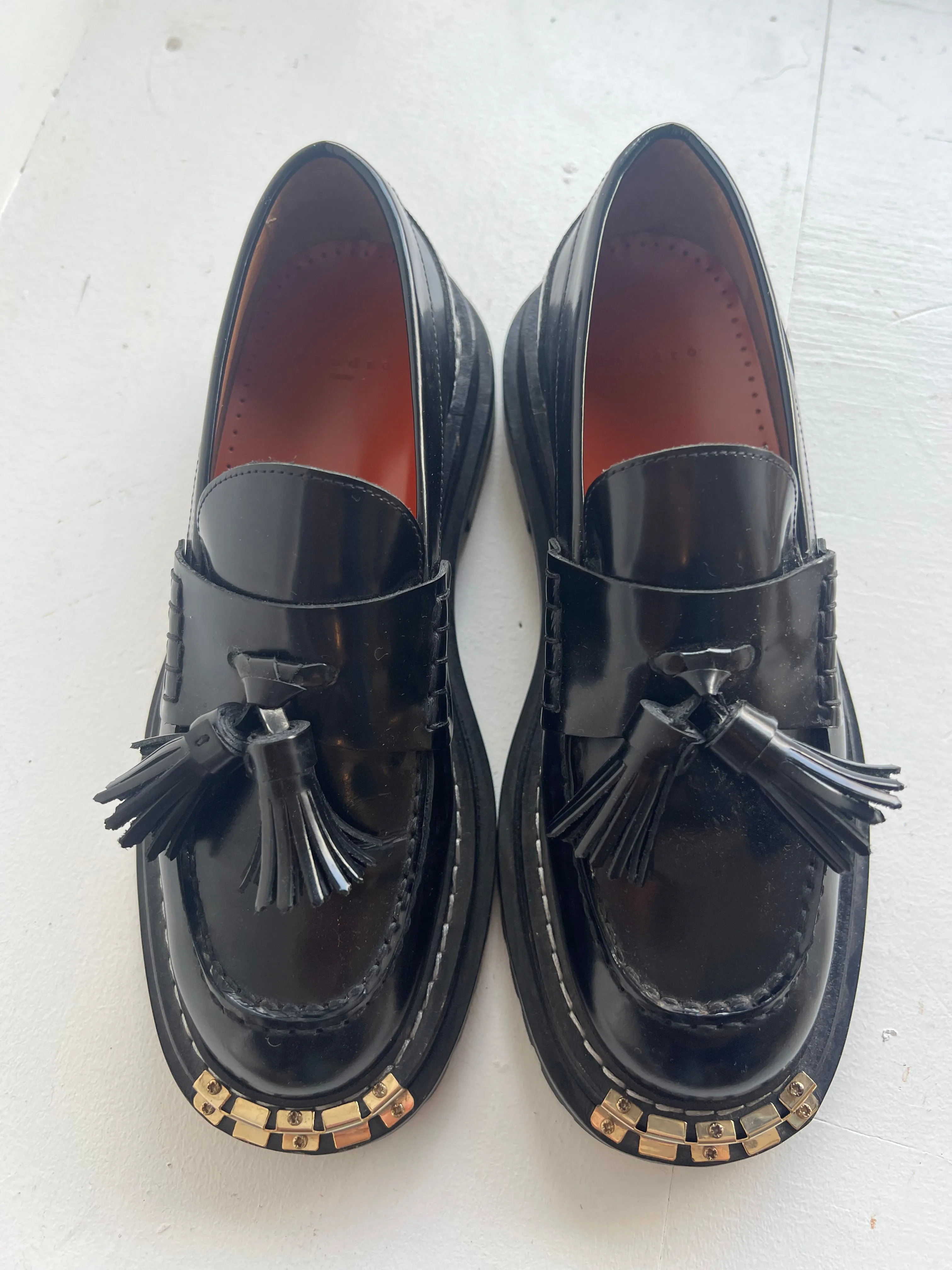 SANDRO Thick Soled Loafers 38