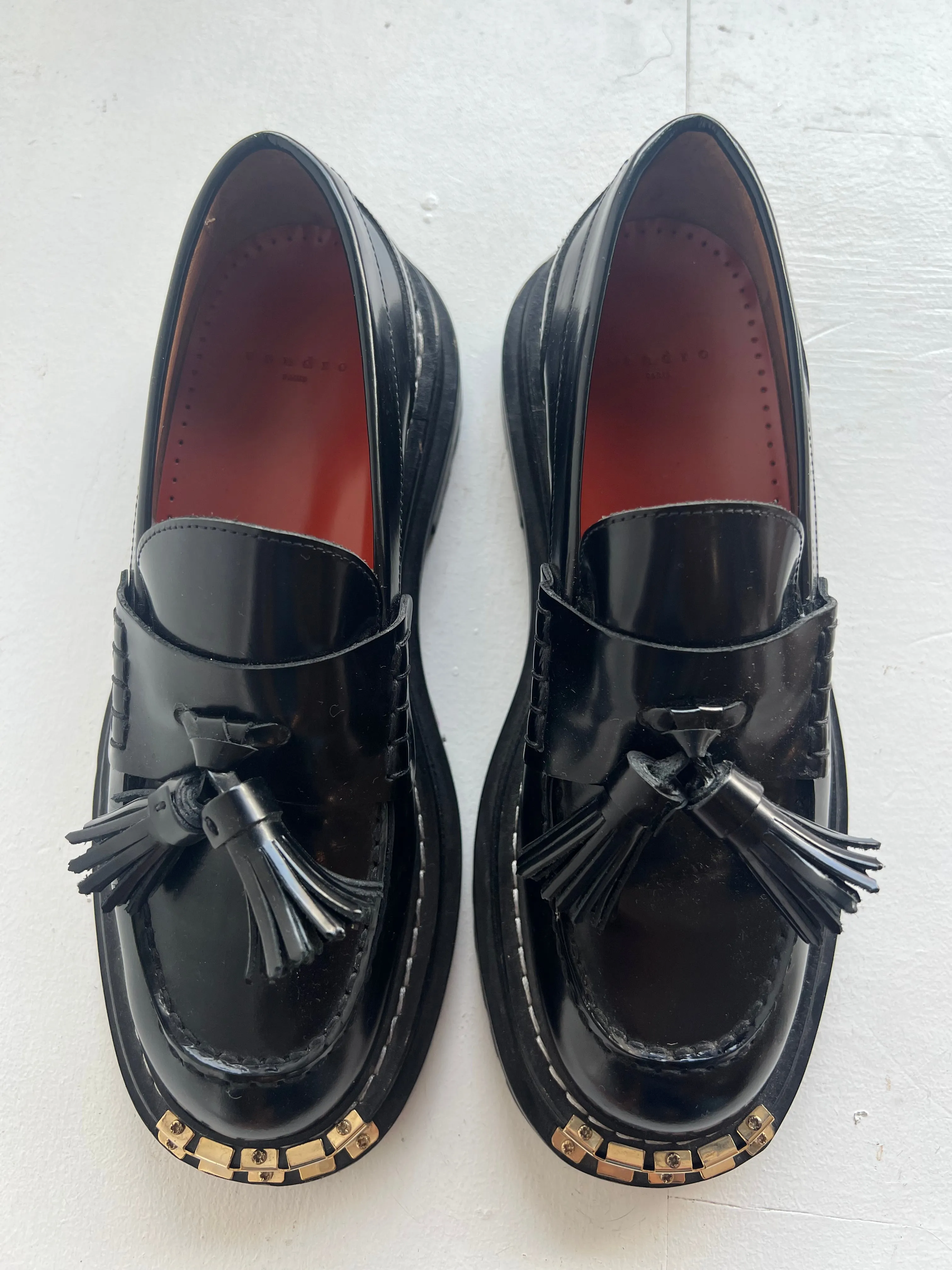 SANDRO Thick Soled Loafers 38