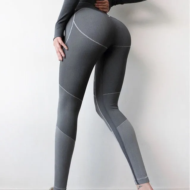 Seamless Workout Yoga Sets Female Sport Gym suit Wear Running Clothes women Fitness Sport Yoga Suit Long Sleeve   Leggings