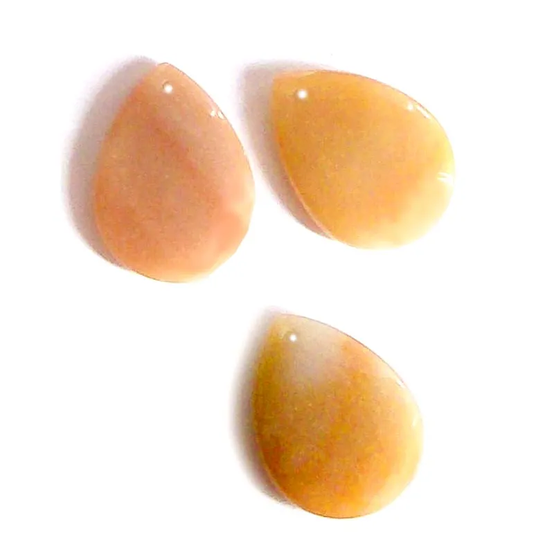Semi-precious Focal Aventurine Red 40x30mm teardrop pendant bead