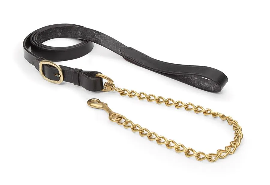 Shires Blenheim Leather Lead Rein With Chain