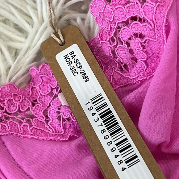 SKIMS FITS EVERYBODY LACED UNLINED SCOOP BRA