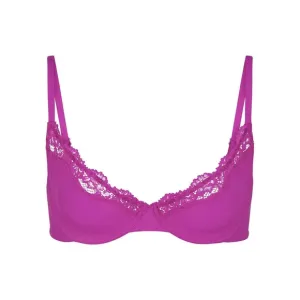 SKIMS FITS EVERYBODY LACED UNLINED SCOOP BRA