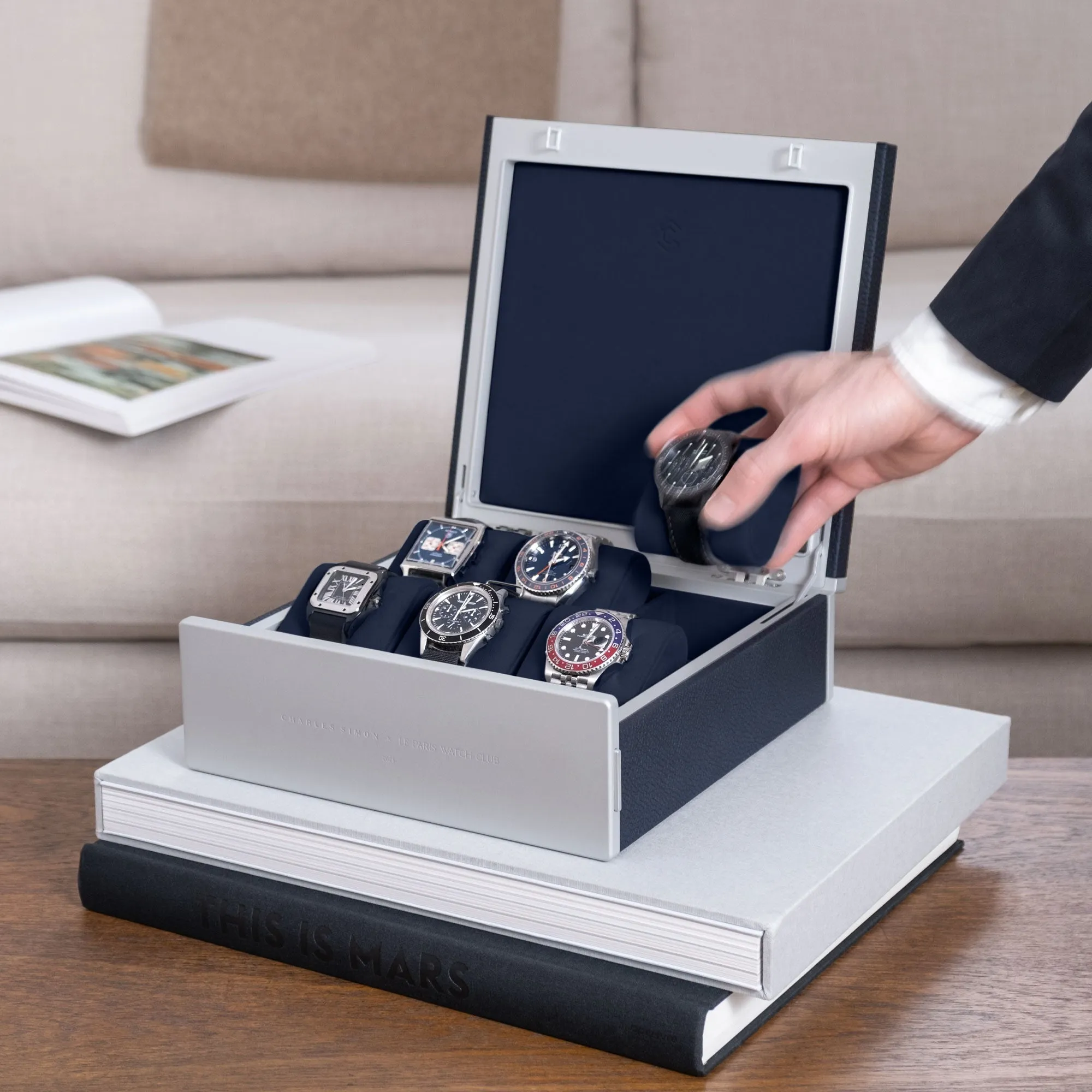 SPENCE 6 WATCH BOX • CHARLES SIMON X PARIS WATCH CLUB