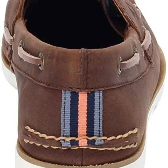 Sperry Men's, Leeward Boat Shoe Nautical Brown 7 M