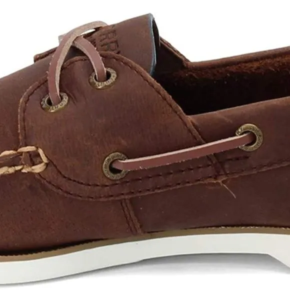 Sperry Men's, Leeward Boat Shoe Nautical Brown 7 M