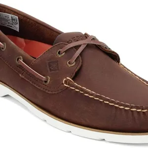 Sperry Men's, Leeward Boat Shoe Nautical Brown 7 M