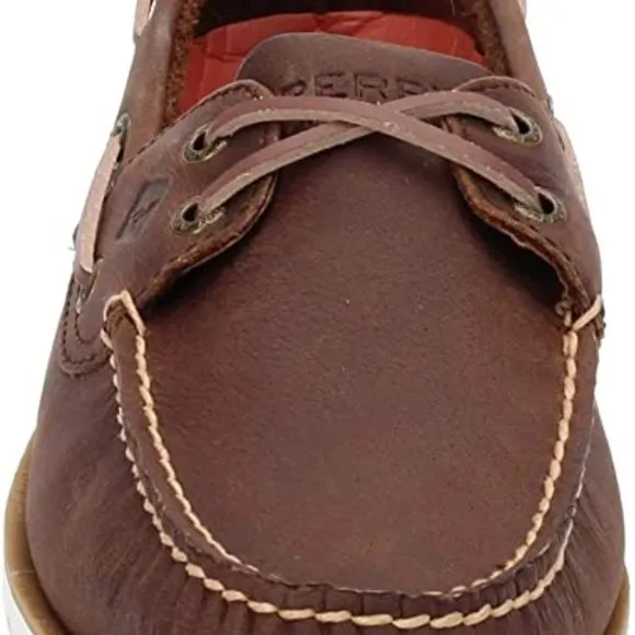 Sperry Men's, Leeward Boat Shoe Nautical Brown 7 M
