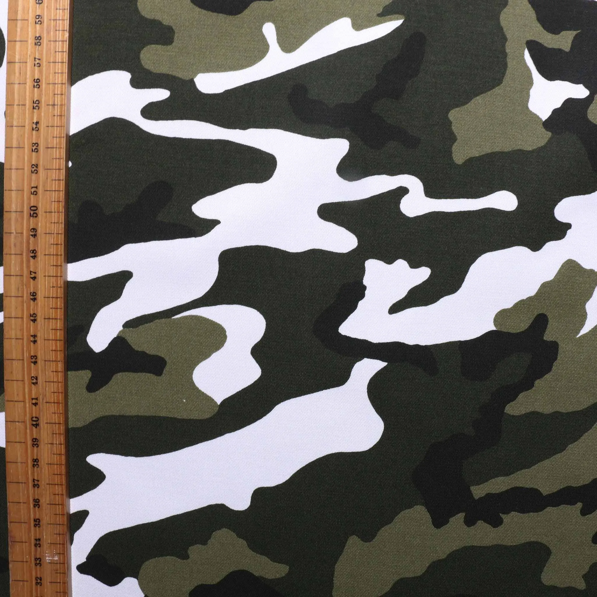 Stretchy Cotton Drill Fabric - Green