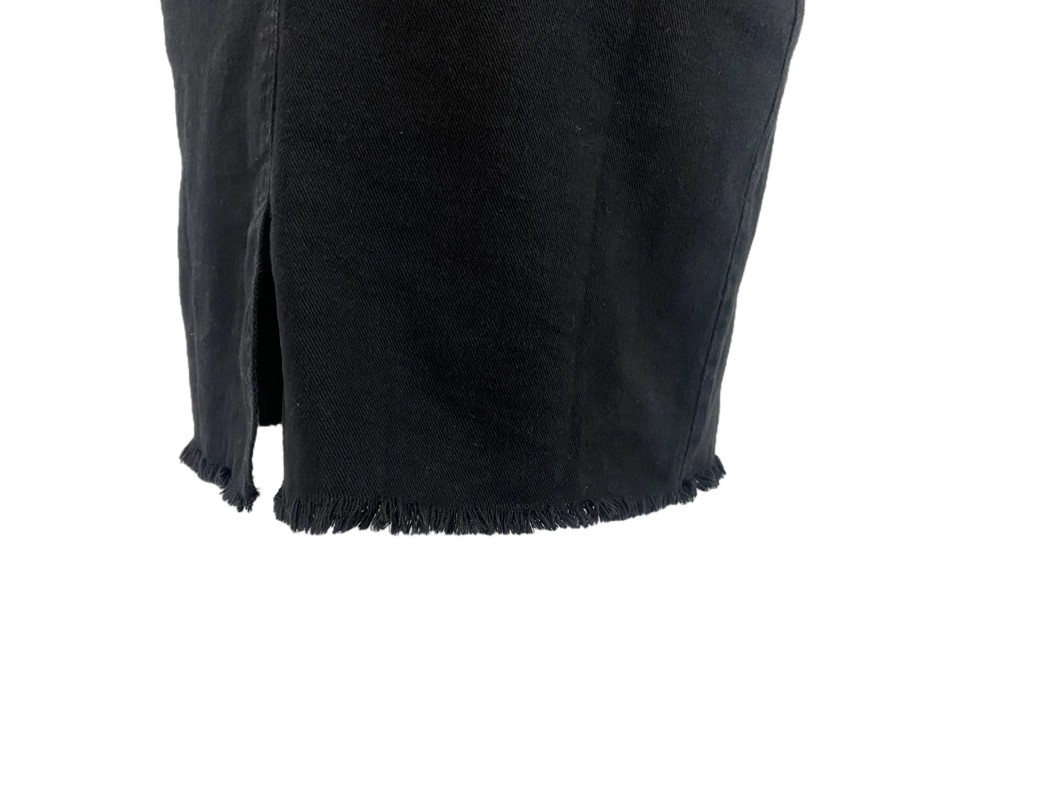 Stretchy Denim Midi Skirt