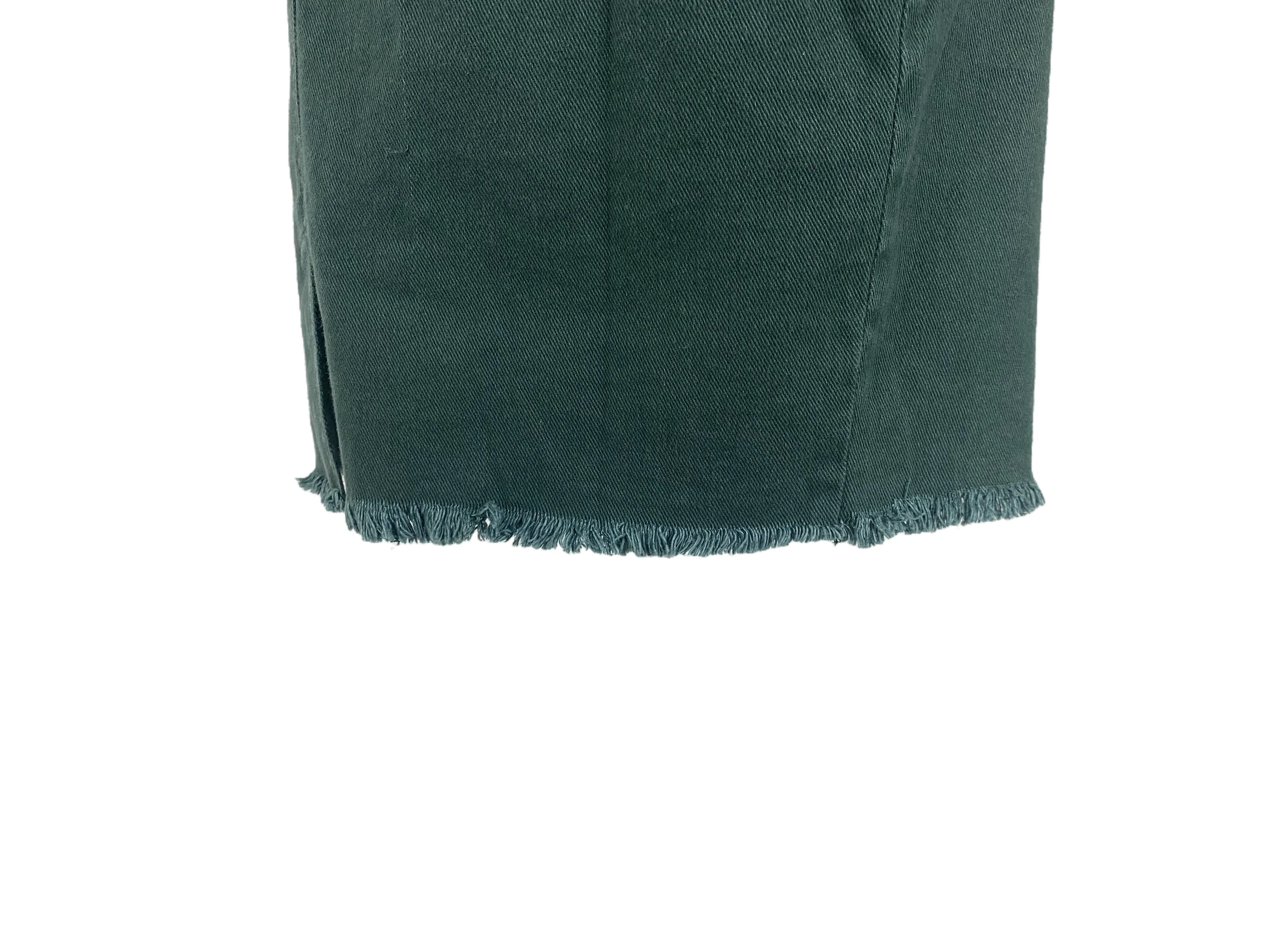 Stretchy Denim Midi Skirt