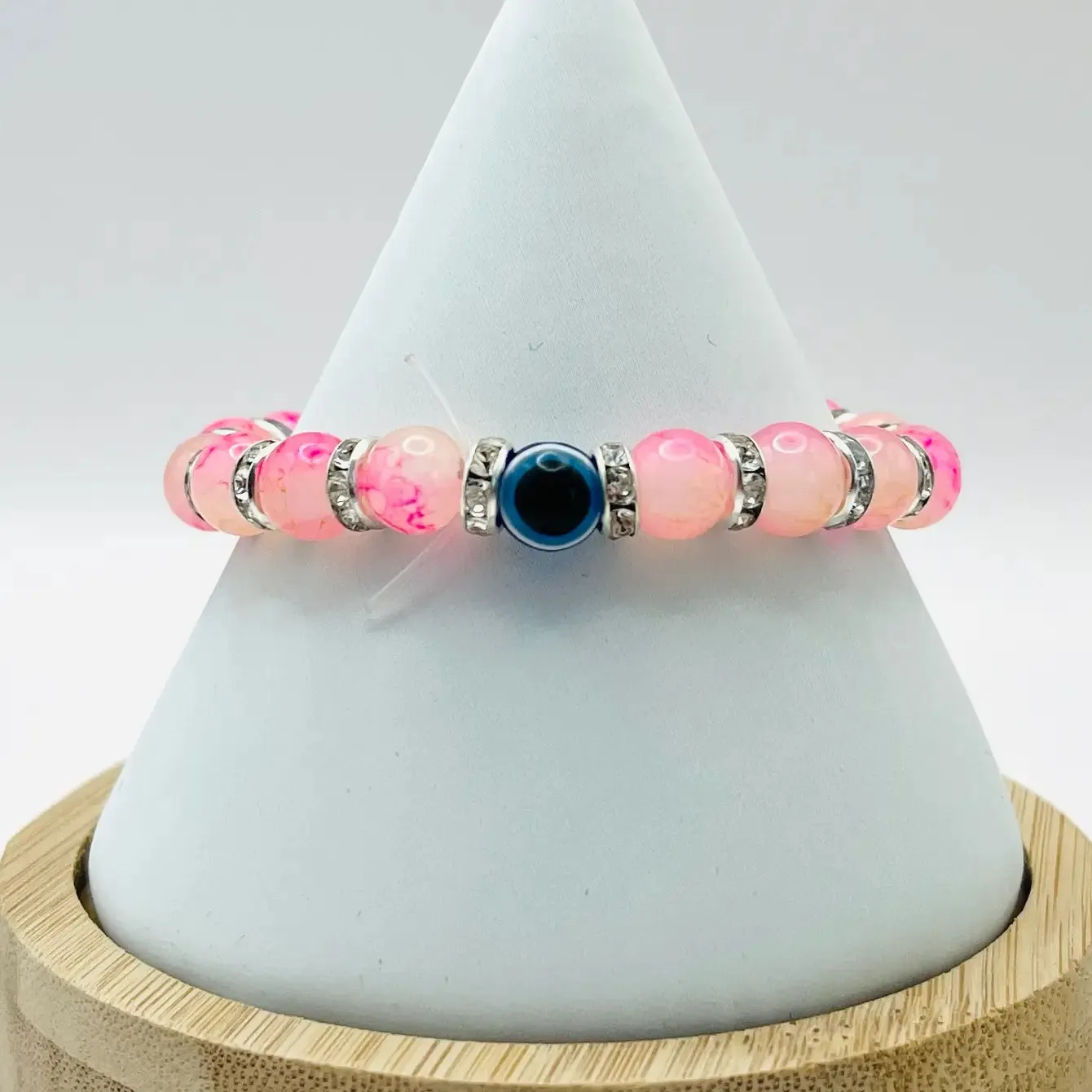 Stretchy Evil Eye Beaded Bracelet: Timeless Protection