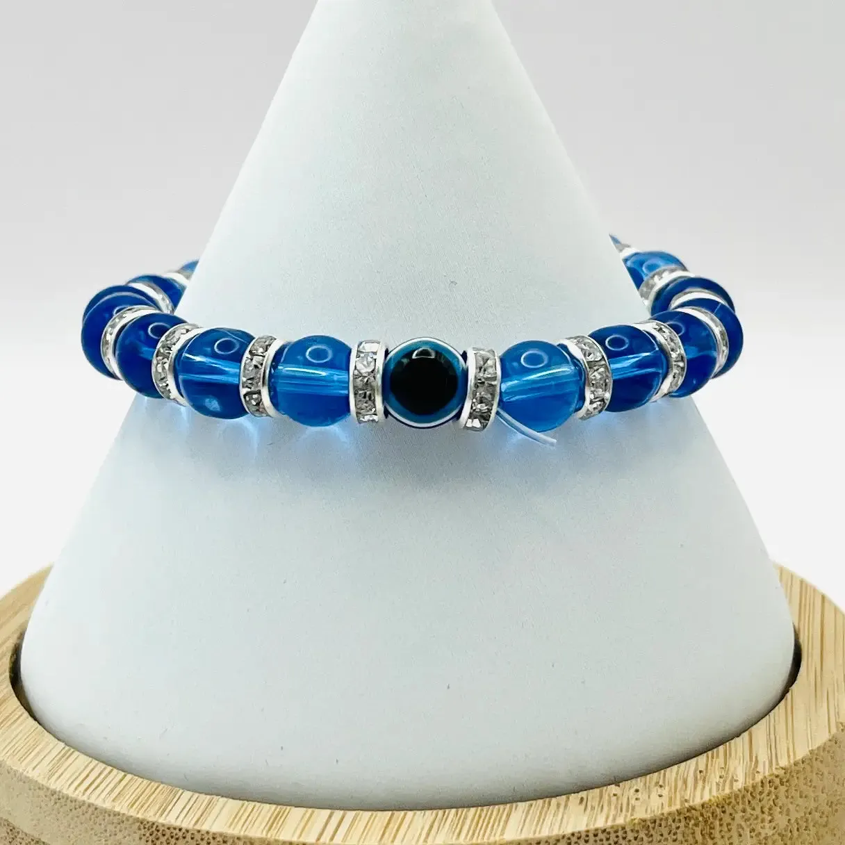 Stretchy Evil Eye Beaded Bracelet: Timeless Protection
