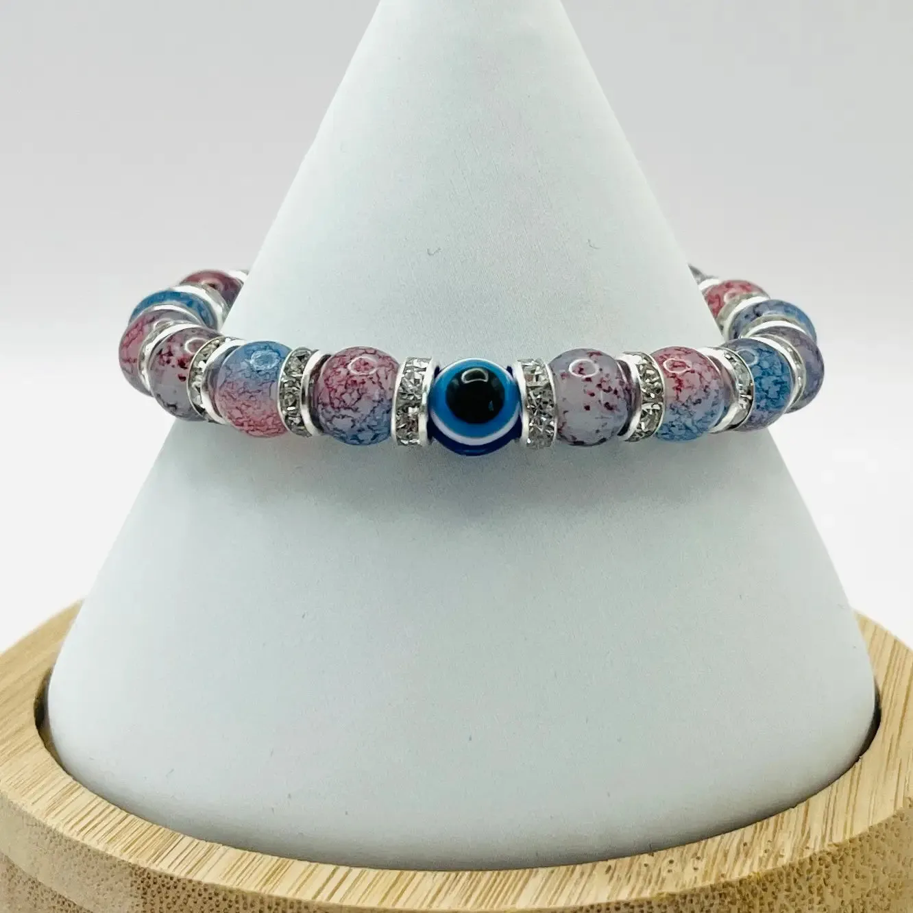 Stretchy Evil Eye Beaded Bracelet: Timeless Protection