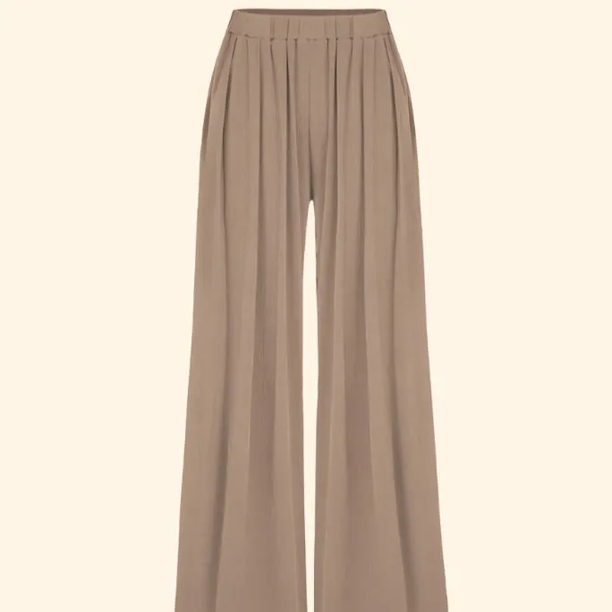Stretchy High Elastic Wide Leg Pants