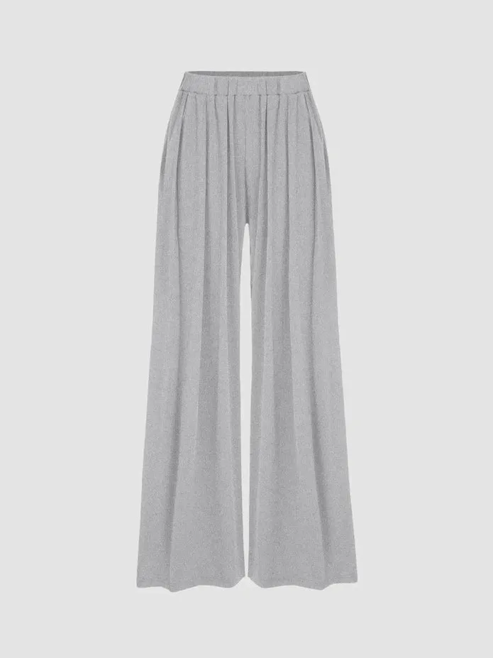 Stretchy High Elastic Wide Leg Pants