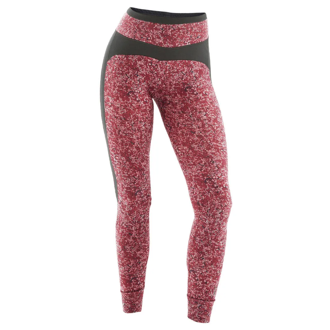 Stretchy High-Waisted Cotton Fitness Leggings Print