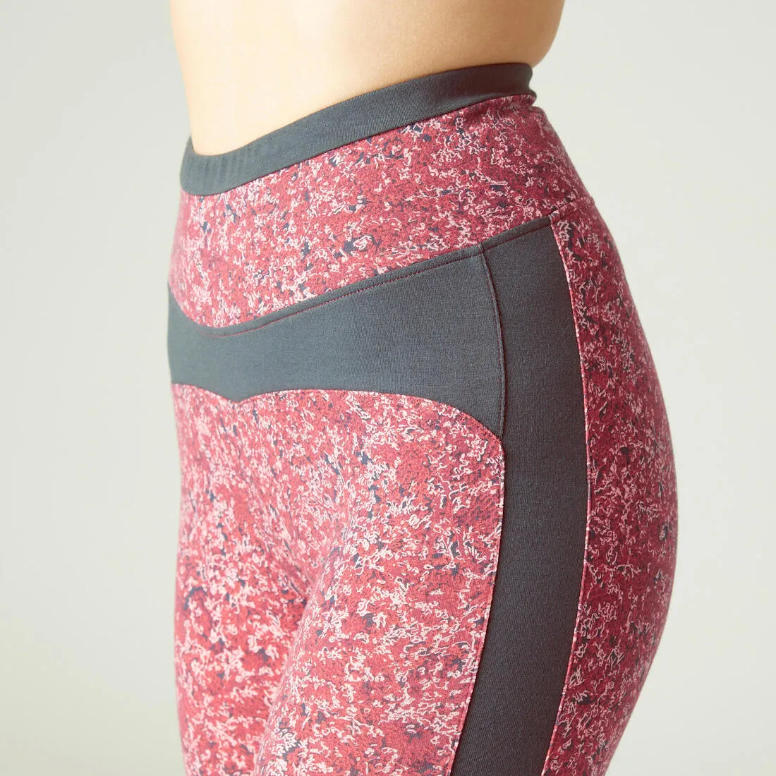 Stretchy High-Waisted Cotton Fitness Leggings Print